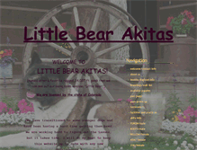 Tablet Screenshot of littlebearakitas.com